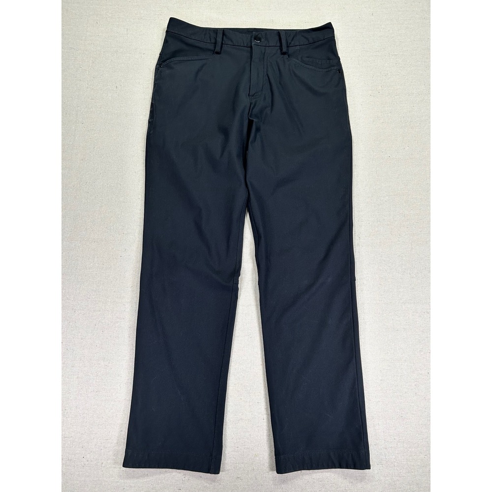 Lululemon ABC Pant Classic Black Mens 32 Straight Technical Trousers Warpstreme